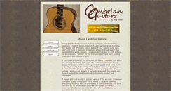 Desktop Screenshot of cambrianguitars.com