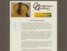 Tablet Screenshot of cambrianguitars.com